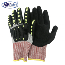 NMSAFETY High Dexterity Heavy Duty Mechanic Gloves Anti-vibration anti-abrasion TPR knuckle Rigger work Gloves